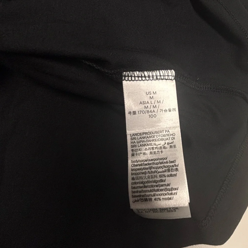 NWT Calvin Klein Black Tee with Silver Logo Print - Picture 6 of 8